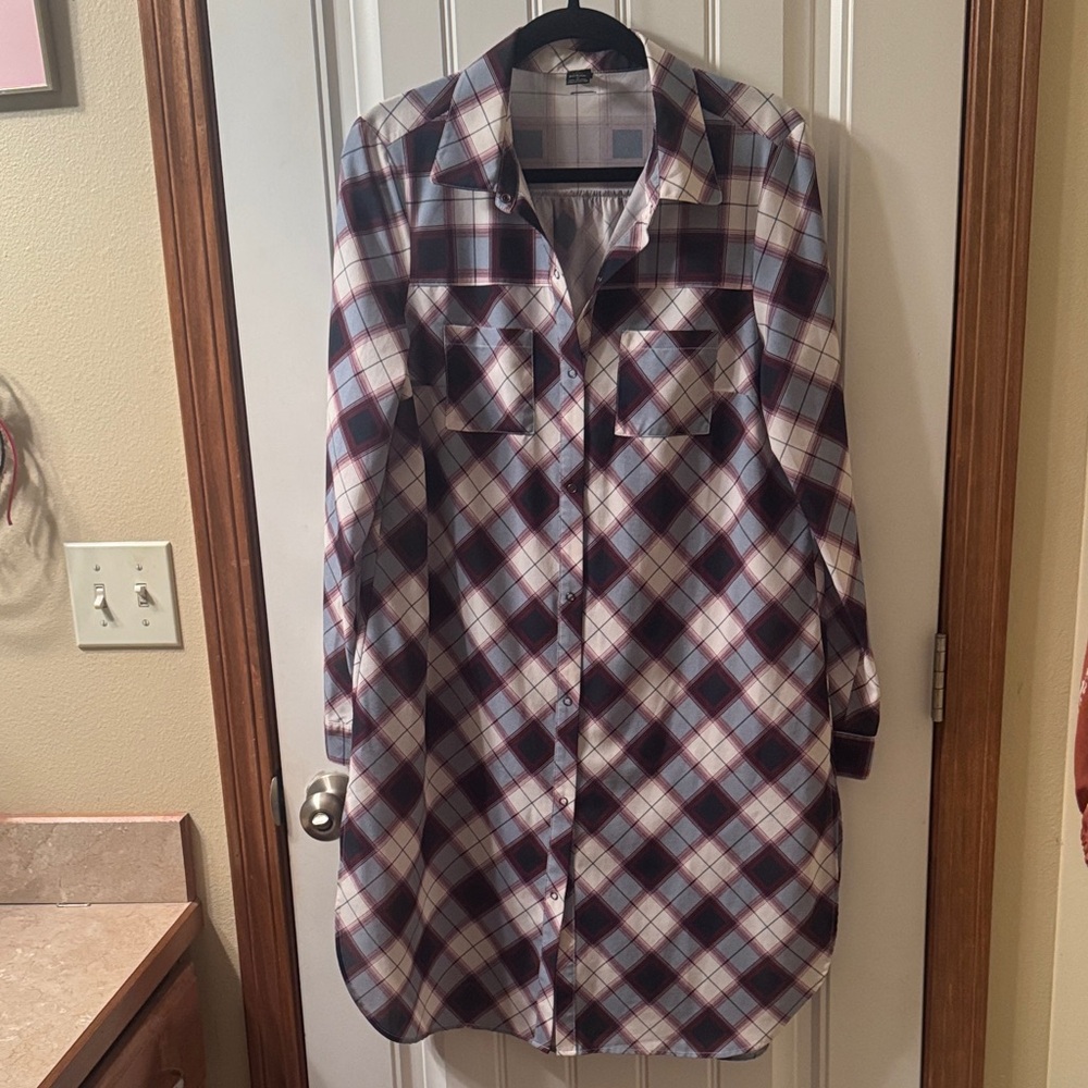 Prana Multicolor Plaid Garment